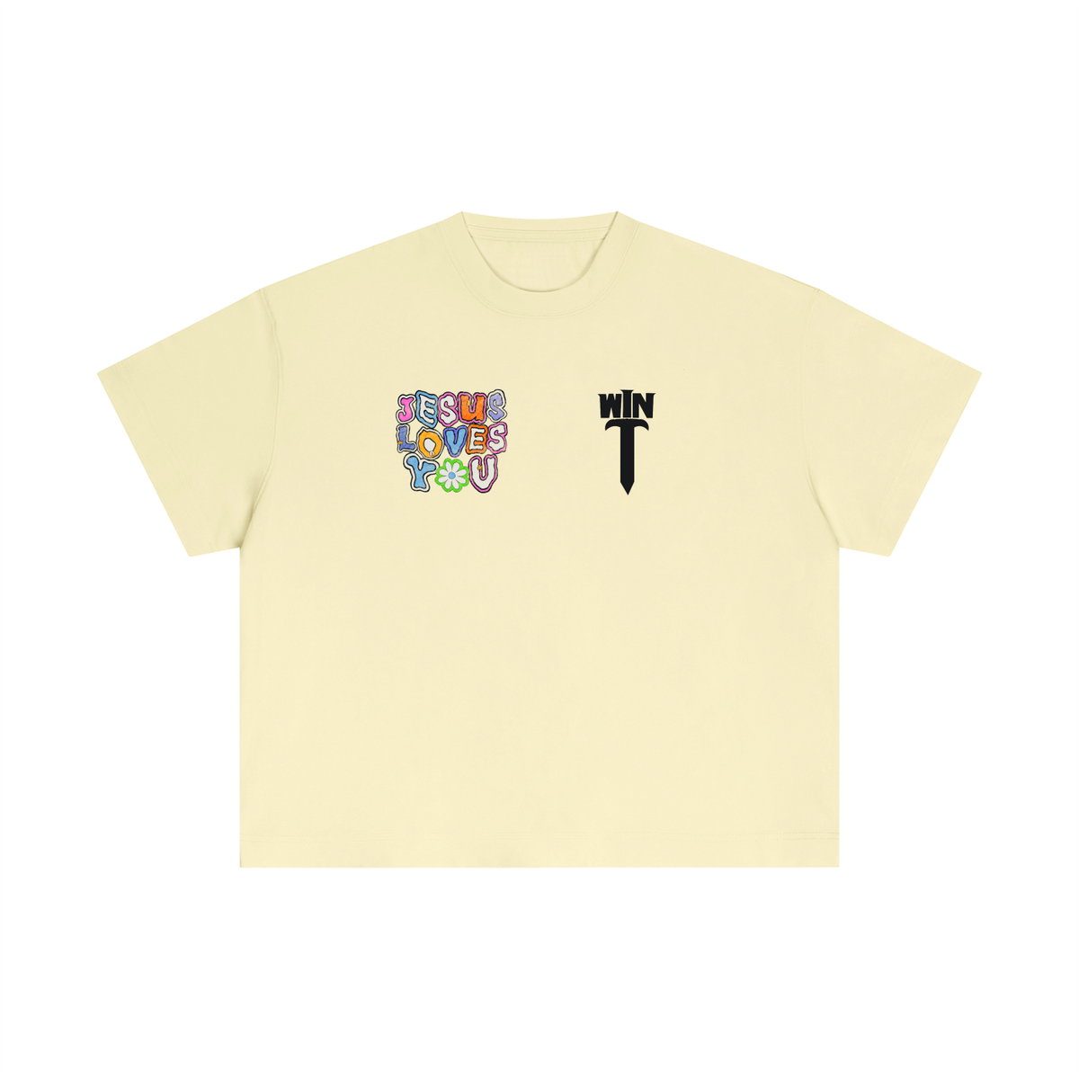 Jesus Loves You (Women’s) - Essential Cotton Boxy T-Shirt