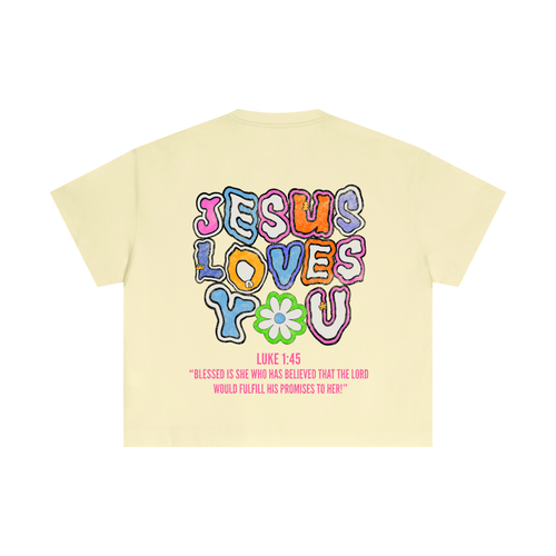 Jesus Loves You (Women’s) - Essential Cotton Boxy T-Shirt